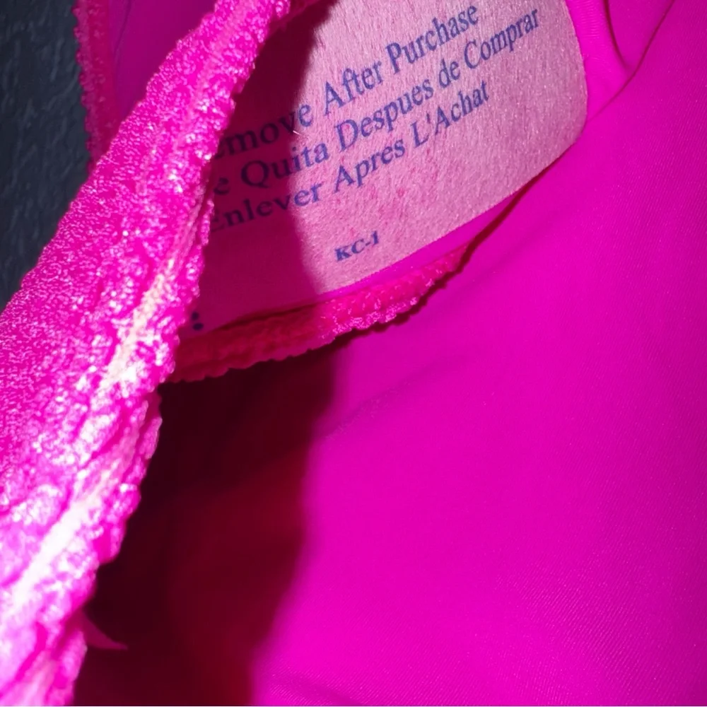 Good American Bikini Bottom in Hawaiian Pink Size 5/6 - Picture 4 of 5